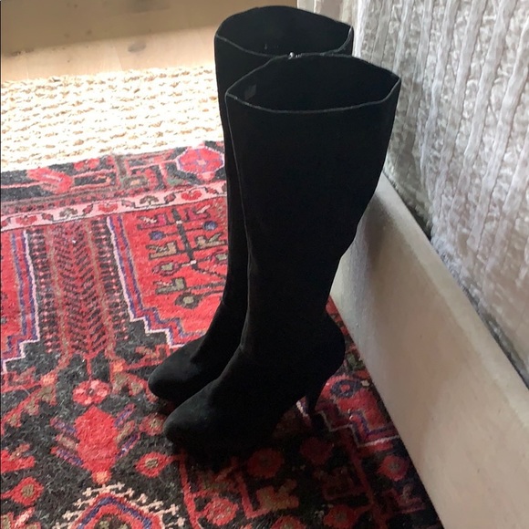 Gianni Bini Black Suede Boots - Picture 3 of 5
